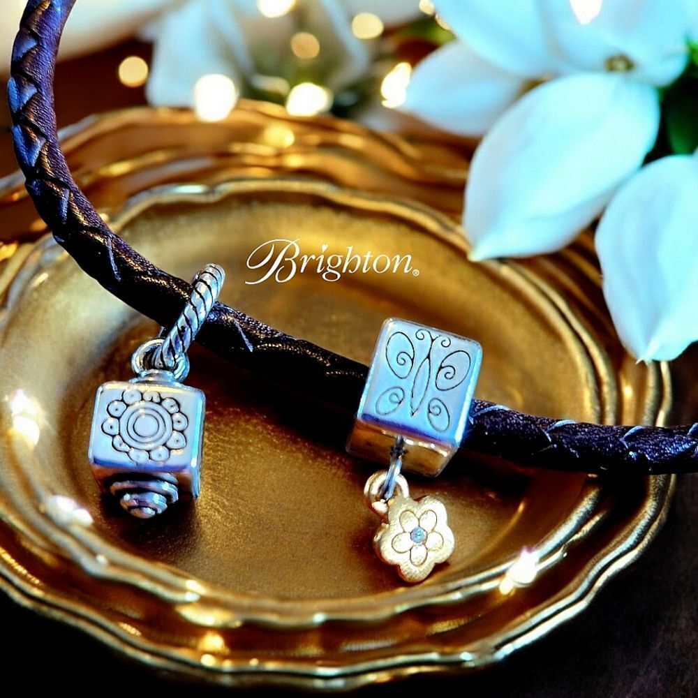 BRIGHTON Butterfly and Floral Cube Charms, $22 Each! VINTAGE INSPIRED